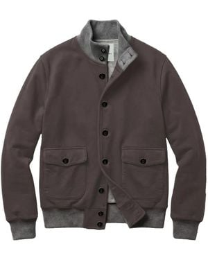 Onar Bomberjacke Mit Knopfleiste - Grau