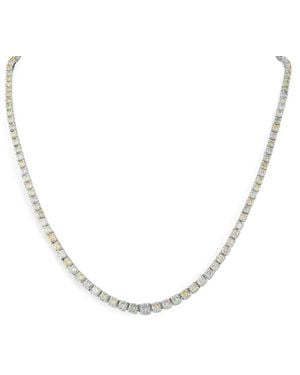 LB Exclusive Diamond Tennis Necklace - Metallic
