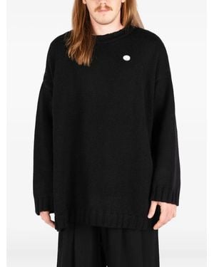 Societe Anonyme Trui Met Logopatch - Zwart