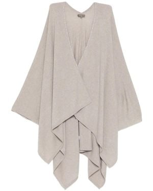 N.Peal Cashmere Capa Lily - Blanco
