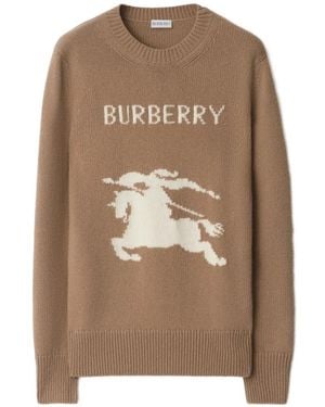 Burberry Pull À Logo Ekd - Marron
