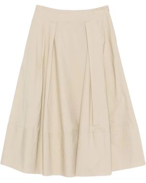 Woolrich Cotton Long Skirt - Natural