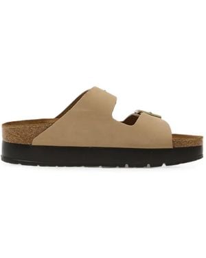 Birkenstock Arizona Flex Platform Sandals - White