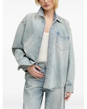 Miss Sixty Camisa Vaquera Con Botones - Gris