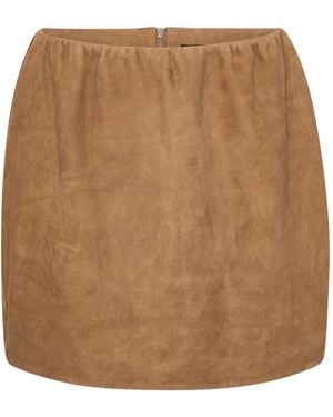ROTATE BIRGER CHRISTENSEN Wildleder-Minirock - Braun
