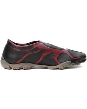 Rombaut Flame-detail Slip-on Sneakers - Brown