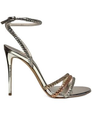 Casadei Embellished Heeled Sandals - Metallic