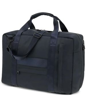 BOGGI Logo-Patch Holdalls Bag - Bleu