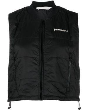 Palm Angels Classic Logo 100 Gr Vest - Black