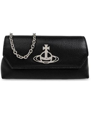 Vivienne Westwood Clutch Met Logoplakkaat - Zwart