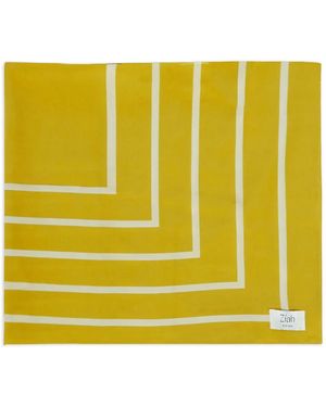 St. Agni Border-stripe Silk Scarf - イエロー
