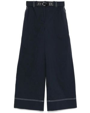 Maje Wide-Leg Trousers - Blue
