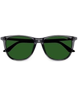 Montblanc Square-Frame Sunglasses - Green