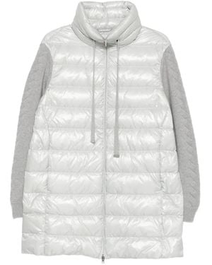 Herno Quilted Panelled Jacket - White