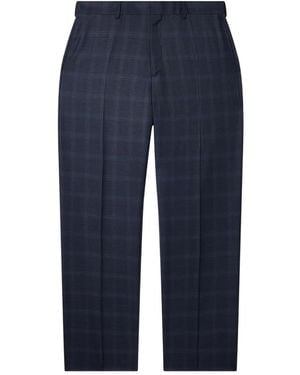 Paul Smith Karierte Bundfaltenhose - Blau