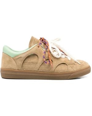 Santha Love Park Cut-Out Quilted Trainers - White