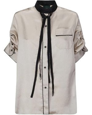 Jejia Crinkled-Silk Berta Shirt - White