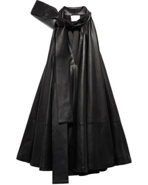 7 For All Mankind Tie-Neck Mini Dress - Black
