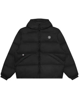 Aape By A Bathing Ape Aapenow Hooded Down Jacket - Black