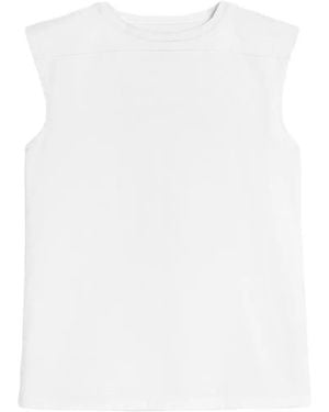 Jil Sander Cotton Jersey Sleeveless Top - White