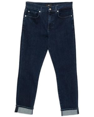 7 For All Mankind Relaxed Skinny Jeans - Blue