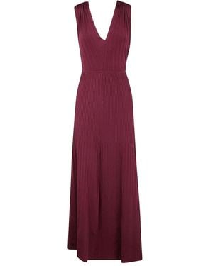 Twinset Wrap Maxi Dress - Purple