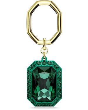 Swarovski Emerald-Cut Keychain - Green