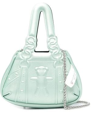 forBitches Debossed-Detail Tote Bag - Blue