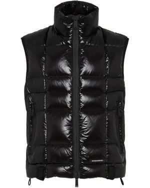 DSquared² 3D Down Vest - Black