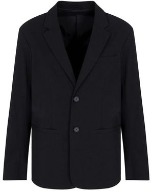 ARMANI EXCHANGE シングルジャケット - ブルー