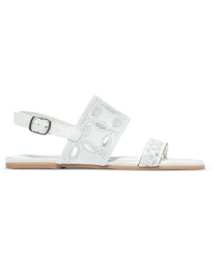 Bernardo Cutout Strap Sandals - White