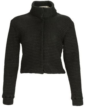 Silvia Tcherassi Zalta Cropped Jack Met Hoge Hals - Zwart