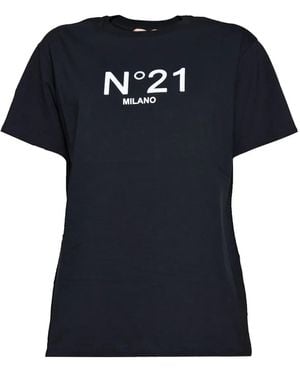 N°21 Logo-Print T-Shirt - Black