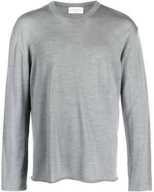 Officine Generale Long-Sleeve Knitted Jumper - Grey