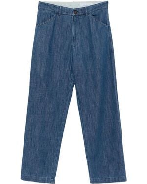 Original Vintage Style Side-Pocket Pants - Blue