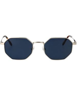 Lacoste Geometric-Frame Sunglasses - Blue