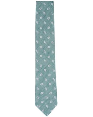 ZEGNA Paisley-Pattern Tie - Blue