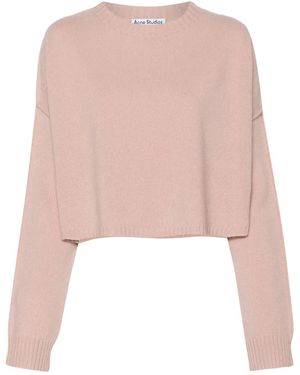 Acne Studios ロゴ セーター - ピンク