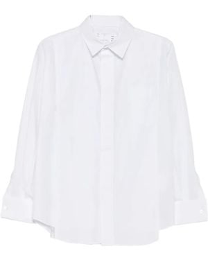 Sacai Layered-Collar Shirt - White