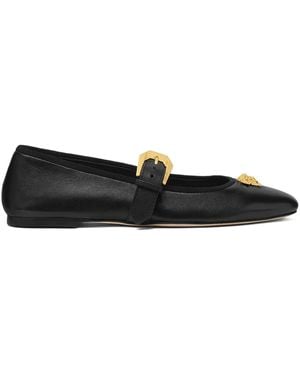 Versace Ballerines À Boucle Medusa - Noir