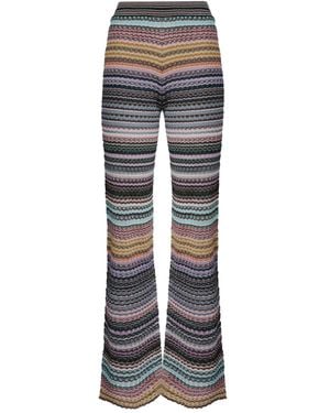 Missoni ストライプ ニットパンツ - グレー