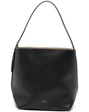 TOTEME Mittelgroße Tote Bag Aus Leder - Schwarz
