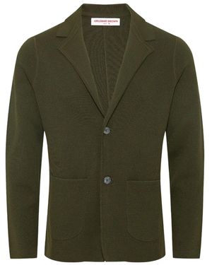 Orlebar Brown Rainer Jacke aus Piqué - Grün