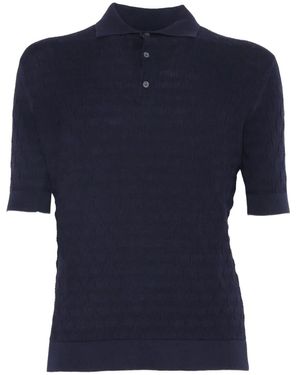 FILIPPO DE LAURENTIIS Klassisches Poloshirt - Blau