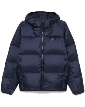 Lacoste Plumífero con capucha - Azul