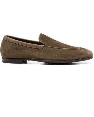 John Lobb Tyne Ii Suede Slip-On Loafers - Brown