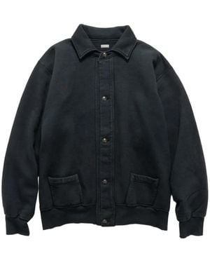 A.PRESSE Patch-Pocket Button-Up Cardigan - Blue