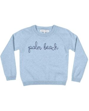 Lingua Franca Crew-Neck Jumper - Blue