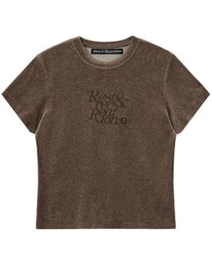 Rest&Recreation Round-Neck T-Shirt - Brown