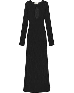 Blumarine Cut-Out Detail Maxi Dress - Black